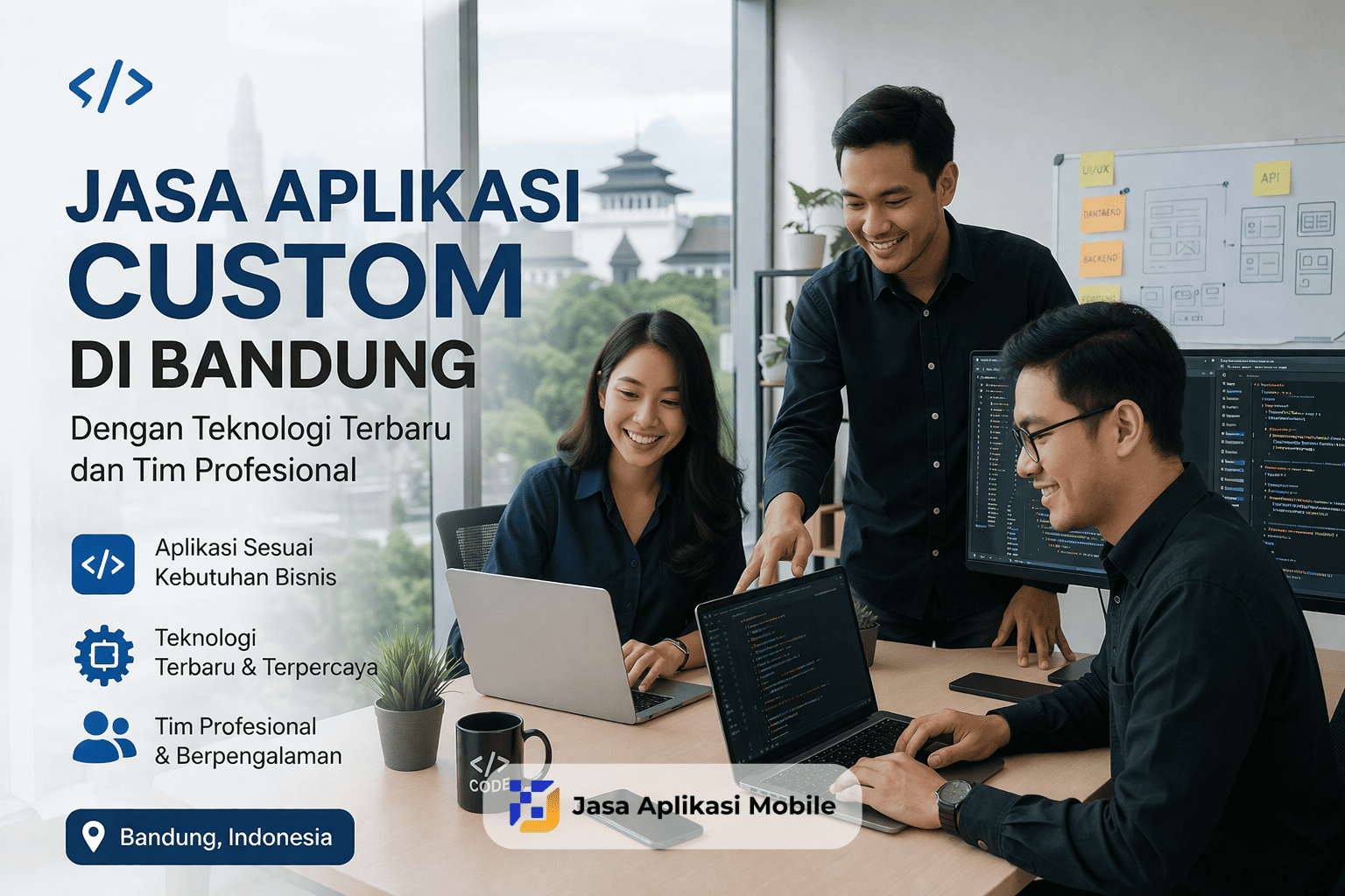 Jasa Aplikasi Custom di Bandung dengan Teknologi Terbaru dan Tim Profesional